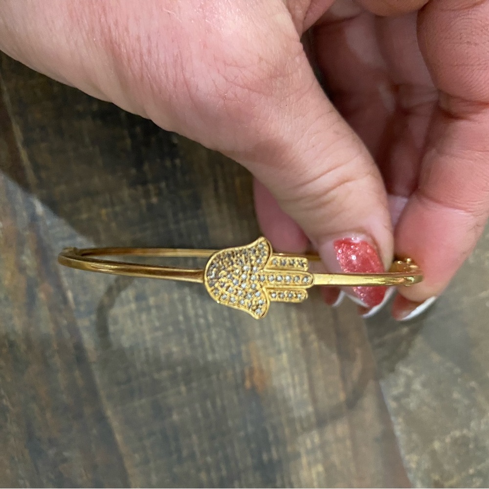 Gold Hamsa Charm Bracelet